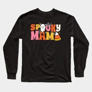 Cute Spooky Mama // Adorable Spooky Season Halloween Long Sleeve T-Shirt